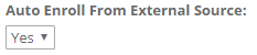 Setting for importing external users for Derived Credentials